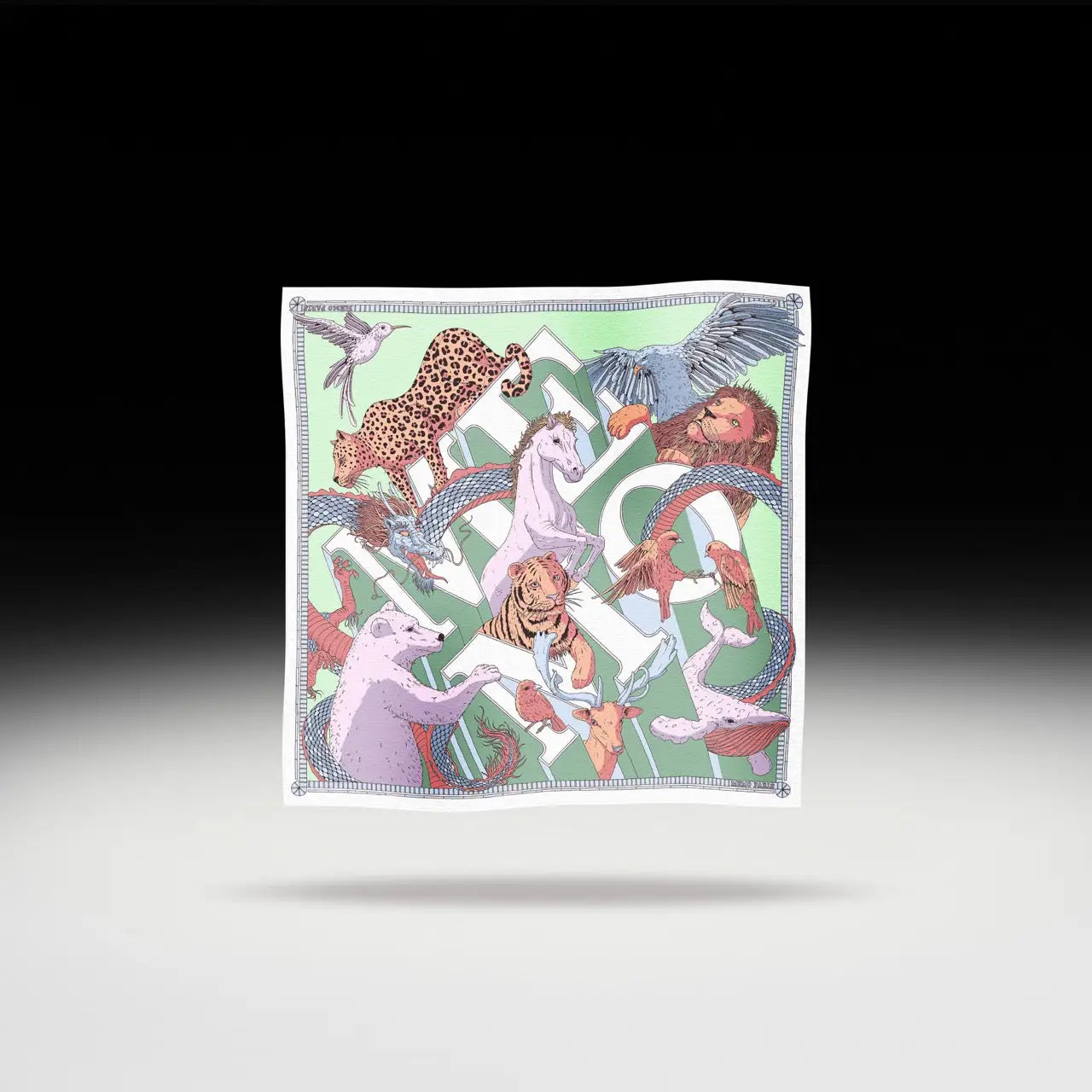 Animals silk scarf - Limited Edition | Memo Paris