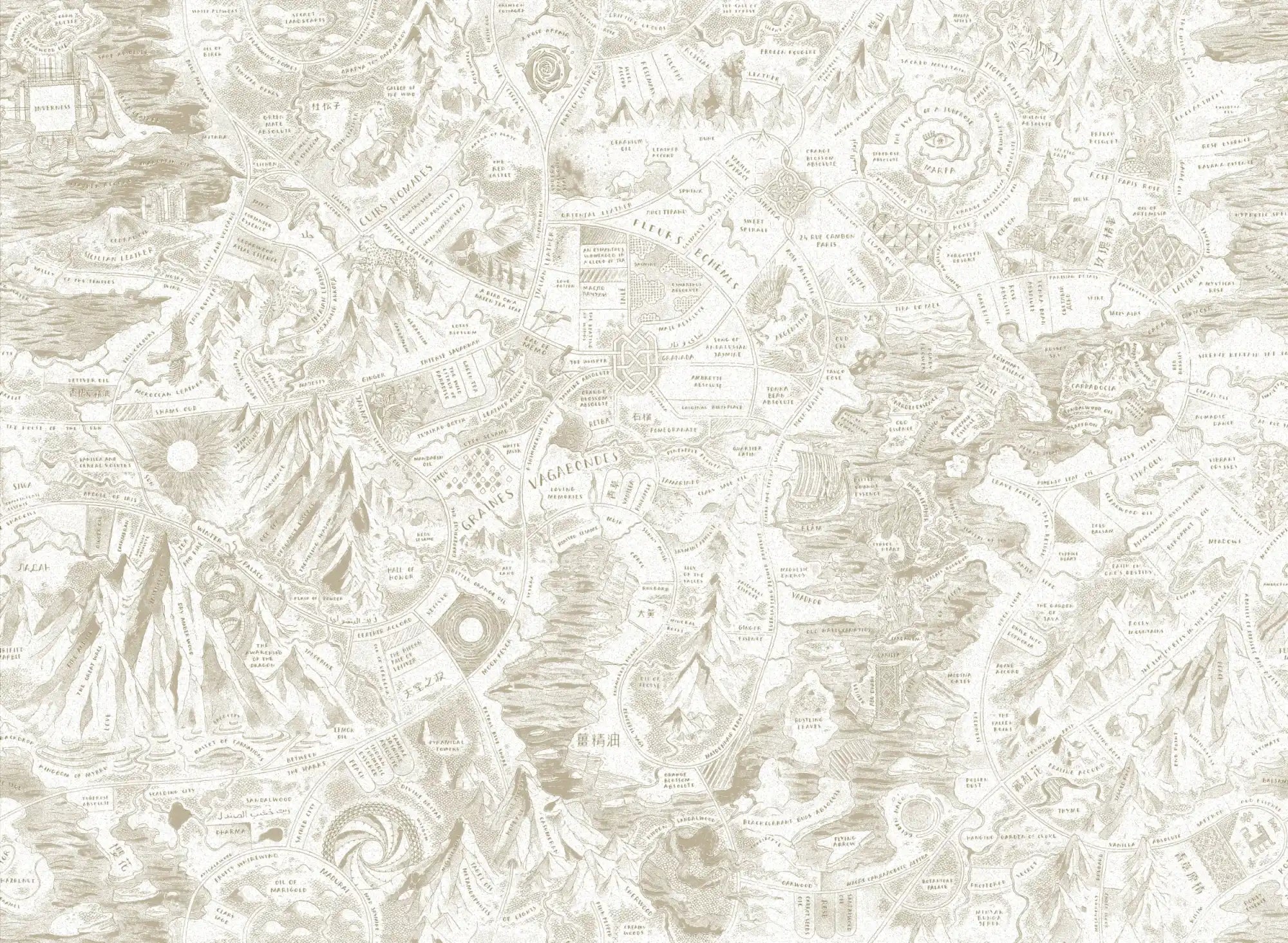 Detailed fantasy map.