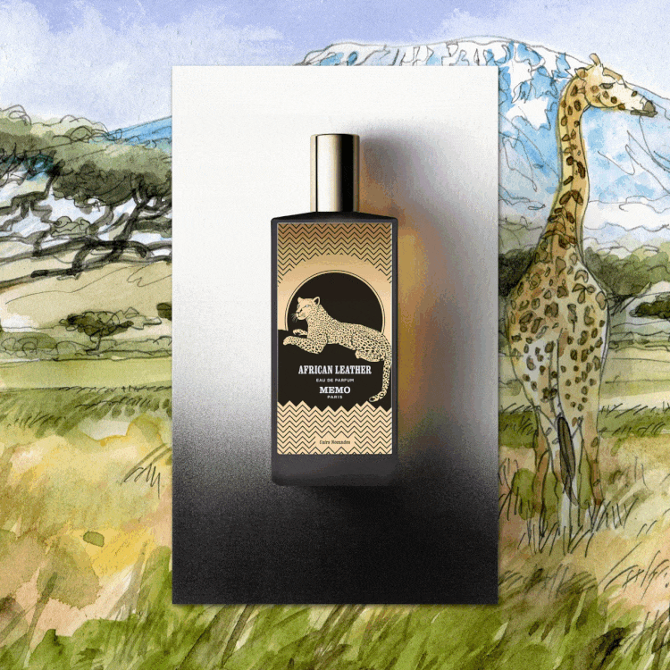 メモ アフリカンレザー MEMO AFRICAN LEATHER TRAVEL SIZE SET African Leather - Cardamom, Geranium, Leather Niche Travel