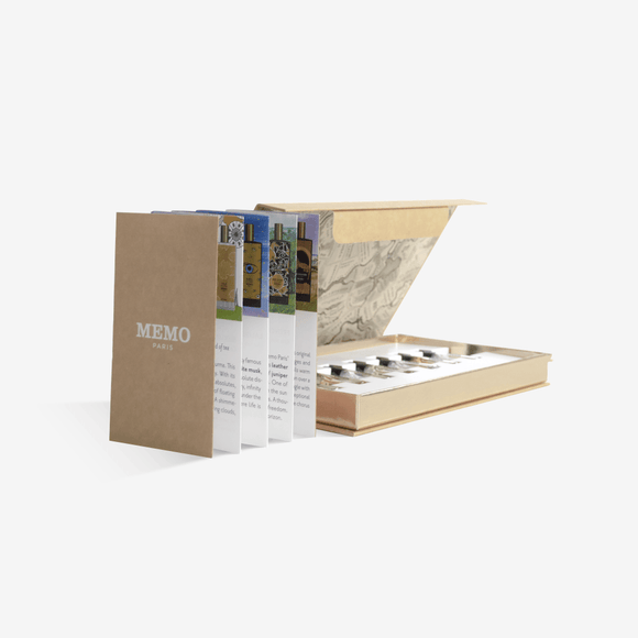 Carnet de voyage avec 7 échantillons - Set de découverte | Memo Paris