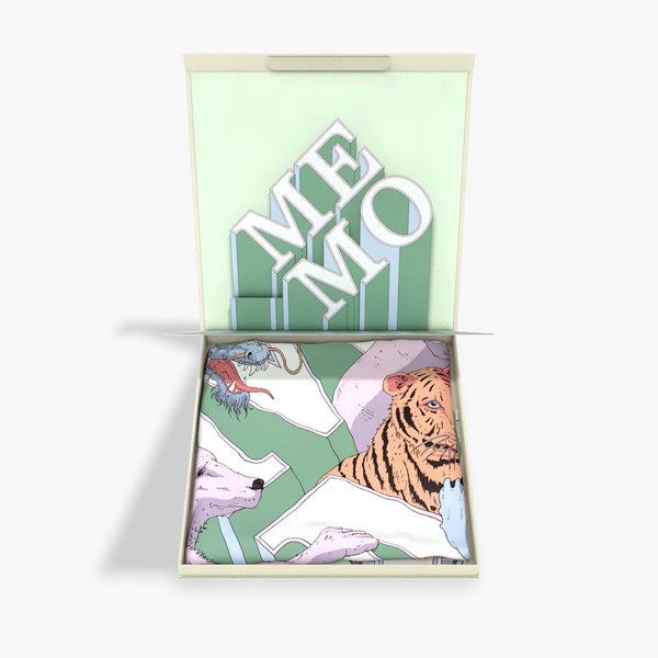 Animals silk scarf