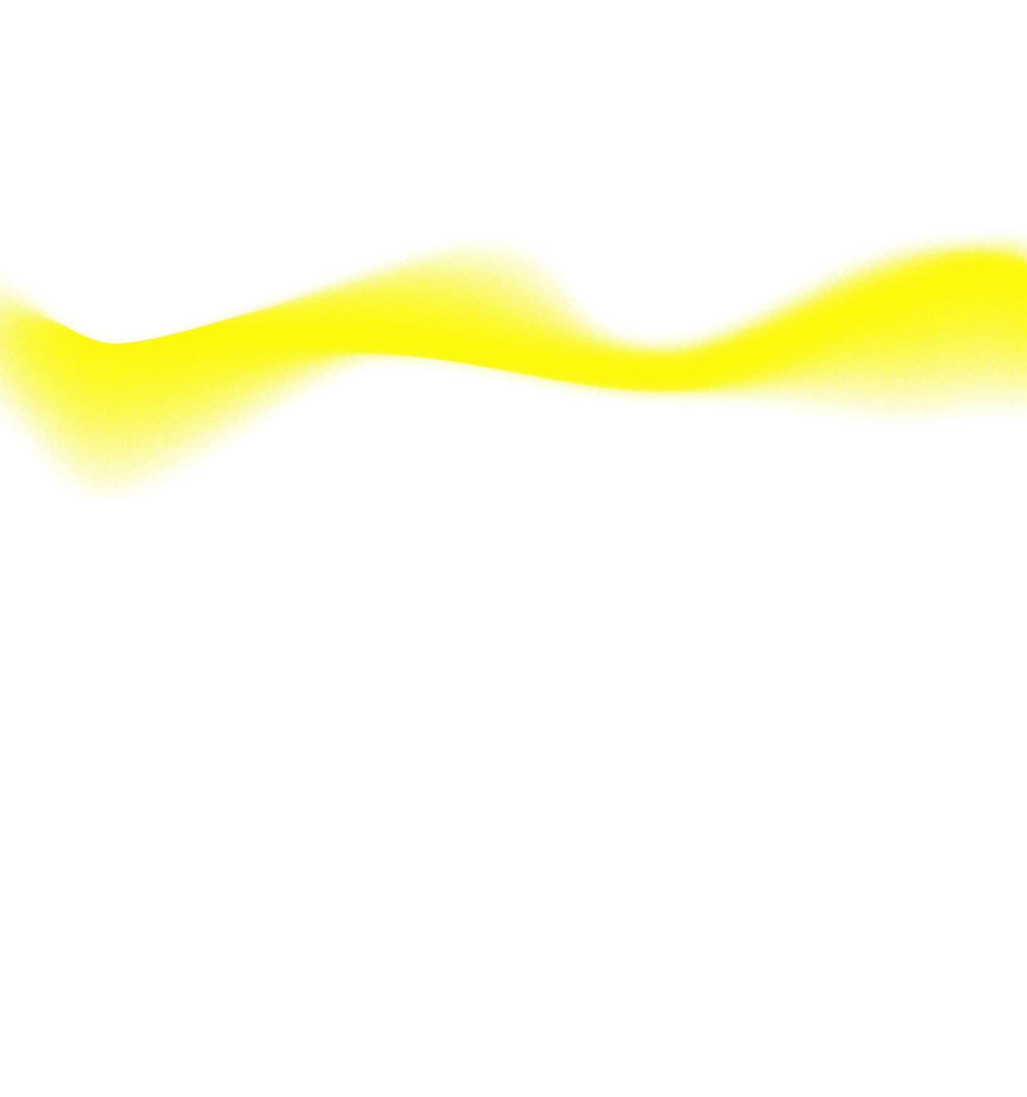A soft, glowing yellow wave against a white background.