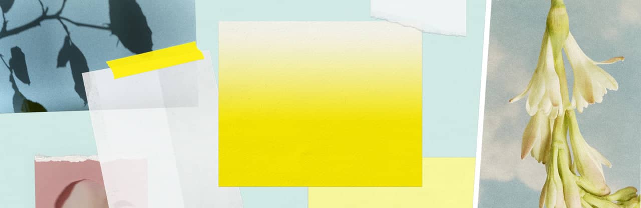 A vibrant yellow gradient square with a smooth, modern design.